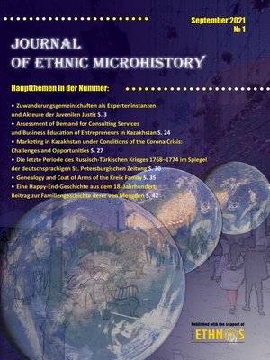 cover image of Journal of Ethnic Microhistory